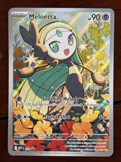 Pokemon Mega Evolution Promo Meloetta 026 Illustration Holo - Image 1