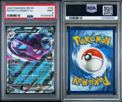 2025 POKEMON DRI EN-DESTINED RIVALS RARE #122 TEAM ROCKET'S CROBAT EX PSA 9 MINT - Image 3