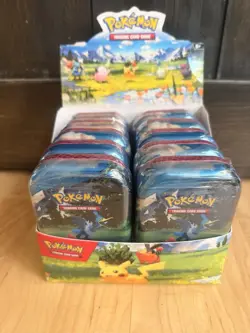 Nintendo Pokemon TCG Mega Evolution Ascended Heroes Mini Tin Box 10x Tins - Image 1