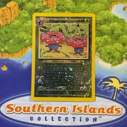 Pokemon Vintage Southern Islands Reverse Holo Vileplume 17/18 Multiple Swirls - Image 1