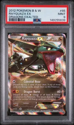 Pokemon Rayquaza EX Dragons Exalted Holo Ultra Rare #85 PSA 9 Mint - Image 1