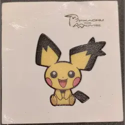 Spiky-Eared Pichu Pikachu Movie Daiichi Pan Sticker Pokemon Japanese Pokemon MP - Image 1