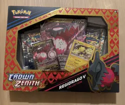 Pokemon TCG: Crown Zenith Regidrago V Collection Box New Sealed 820650851834 - Image 1