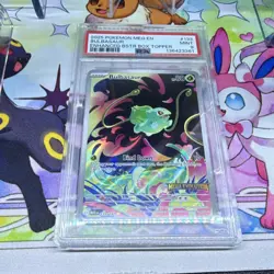 Pokemon Bulbasaur Mega Evolution Stamped Holo Box Topper PSA 9 #133/132 2025 - Image 3