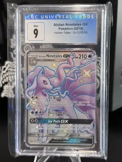 Pokemon PSA 9 Alolan Ninetales GX SV53/SV94 Sun & Moon Hidden Fates Shiny Vault - Image 1