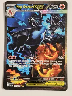 Mega Charizard X ex SIR 125/094 Pokemon Me02: Phantasmal Flames - Image 1