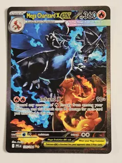 Mega Charizard X ex SIR 125/094 Pokemon Me02: Phantasmal Flames - Image 3