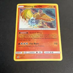 Pokemon TCG Shining Ho-Oh SM70 Black Star Promo 2017 Shiny LP - Image 1