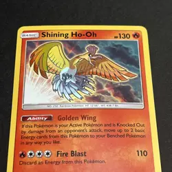 Pokemon TCG Shining Ho-Oh SM70 Black Star Promo 2017 Shiny LP - Image 2
