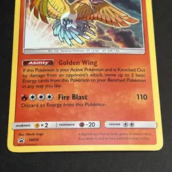 Pokemon TCG Shining Ho-Oh SM70 Black Star Promo 2017 Shiny LP - Image 3