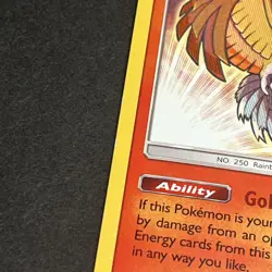 Pokemon TCG Shining Ho-Oh SM70 Black Star Promo 2017 Shiny LP - Image 4