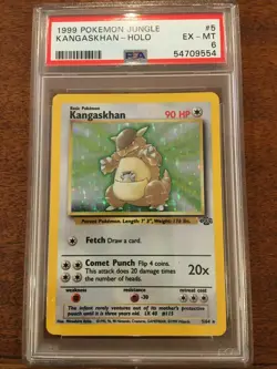 1999 Pokemon Jungle Kangaskhan Holo Rare 5/64 PSA 6 Excellent Mint - Image 1