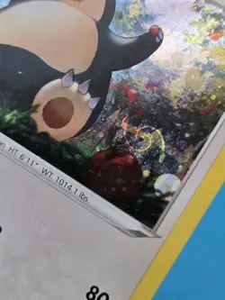 SWIRL Snorlax 140/202 COSMOS HOLO Variant Promo Pokemon Sword & Shield LP - Image 1