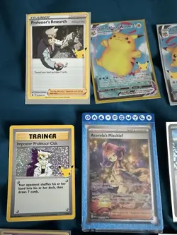 Pokemon Acerolas Mischief Sir, Art Rare And 25th Celebrations Lot Of 26 - Image 2