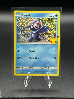 Popplio 23/25 Non Holo - 2021 Pokemon TCG 25th Anniversary McDonalds Promo - LP - Image 1