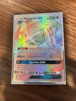 POKEMON 2017 Sun & Moon Guardians Rising Full Art METAGROSS GX #157 - Image 1