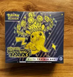 POKEMON TCG SCARLET VIOLET SURGING SPARKS ETB ELITE TRAINER BOX FACTORY SEALED C - Image 1