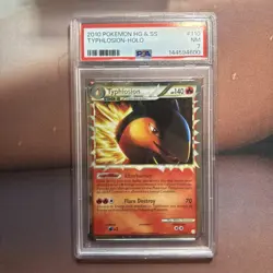 2010 POKEMON HEARTGOLD SOULSILVER TYPHLOSION PRIME #110 ULTRA PSA 7 NM - Image 1