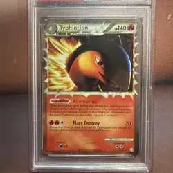 2010 POKEMON HEARTGOLD SOULSILVER TYPHLOSION PRIME #110 ULTRA PSA 7 NM - Image 2