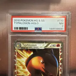 2010 POKEMON HEARTGOLD SOULSILVER TYPHLOSION PRIME #110 ULTRA PSA 7 NM - Image 3