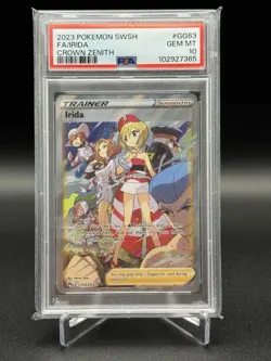 Irida Crown Zenith: Galarian Gallery Pokemon NM GG63/GG70 PSA 10 Gem Mint - Image 1