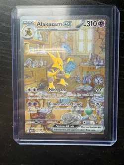 Pokemon Alakazam ex 201/165 Scarlet & Violet 151 Special Illustration Rare NM - Image 1
