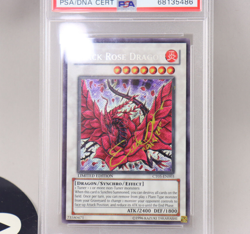 2008 Yu-Gi-Oh Black Rose Dragon CT05-EN003 Signed Erica Schroeder DNA PSA 9 Mint - Image 3
