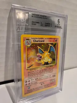 Charizard Holo 4/102 Base Set Unlimited 1999 Vintage Pokemon Card BGS 6 EX-MT - Image 4