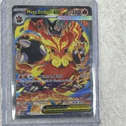 Mega Emboar EX Pokemon TCG Card Fire Stage 2 Full Art Secret Rare 273/217 - Image 1