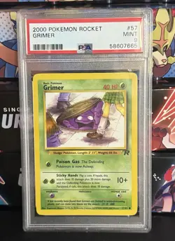 Grimer 2000 Pokemon Rocket #57 PSA 9 Mint “Banned Card In Japan” - Image 1