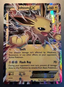 Pokemon Jolteon EX Full Art Holo Card 28/83 Ultra Rare pack fresh gem mint 10 💎 - Image 1