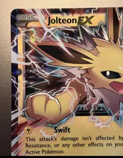 Pokemon Jolteon EX Full Art Holo Card 28/83 Ultra Rare pack fresh gem mint 10 💎 - Image 3