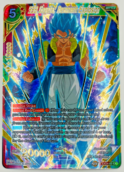 SSB Gogeta Resonant Explosion Gold Stamp Foil | Dragon Ball Super Card Game | NM - Image 1
