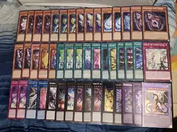Yugioh 46 Card Galaxy Tachyon Deck Core Infinity Dragon Dragonlord Trickstar - Image 1