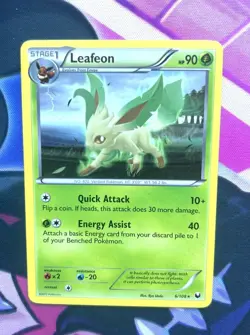 Pokemon Leafeon Regular Card 6/108 Dark Explorers - Image 1