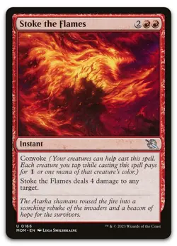 Stoke the Flames #166 (NM) March of the Machine MOM Magic MTG - Image 1