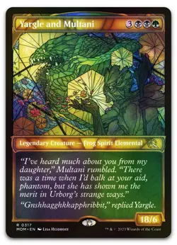 Yargle and Multani (Showcase) #317 (Foil) NM March of the Machine MOM Magic MTG - Image 1