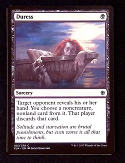 Duress Magic the Gathering Ixalan Sorcery Common - Image 1