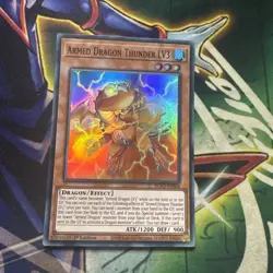 Yugioh! Armed Dragon Thunder LV3 BLVO-EN004 Super Rare 1st Edition NM - Image 1