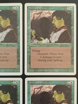 MTG | 4 x Serendib Efreet | Revised Edition | Magic The Gathering | Playset - Image 3