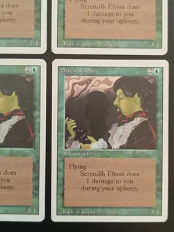 MTG | 4 x Serendib Efreet | Revised Edition | Magic The Gathering | Playset - Image 5