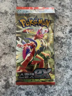 Sealed Korean Pokemon Scarlet & Violet "Scarlet ex" sv1S Booster Pack - Image 1