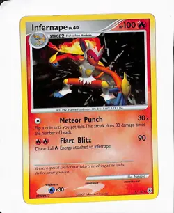 Pokemon TCG Infernape Diamond & Pearl 5/130 Holo Rare - Image 1