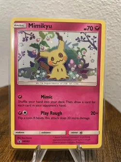 Pokemon TCG: Mimikyu SM163 Black Star Promo Sun & Moon - Very Lightly Played - Image 1