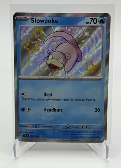 Pokemon TCG Slowpoke 116/091 Paldean Fates Shiny Rare Holo, NM - Image 1