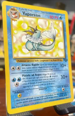 NM 🔥 Italian 🔥 1999 Pokemon Jungle Unlimited Vaporeon 28/64 Rare Non Holo - Image 2