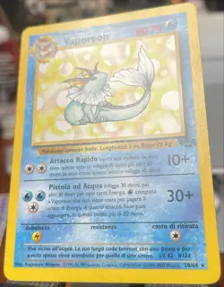 NM 🔥 Italian 🔥 1999 Pokemon Jungle Unlimited Vaporeon 28/64 Rare Non Holo - Image 4