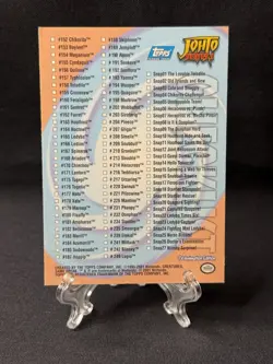 2001 Topps Pokemon TV Animation Edition Ash Ketchum Johto Series 1 Checklist - Image 2