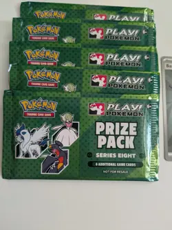 Pokemon Play! Prize Pack Series 8 Lot Of Five (5) Sealed Packs - Image 2