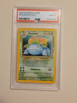 Venusaur - Pokemon Base Set #16 - Near Mint to Mint PSA 8 - Image 2